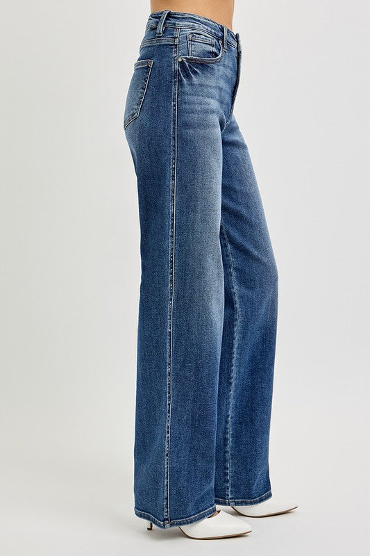 RISEN Full Size Tummy Control High Rise Jeans