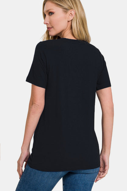 Zenana Full Size Crew Neck Short Sleeve T-Shirt