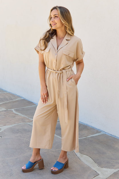 Petal Dew All In One Full Size Solid Jumpsuit