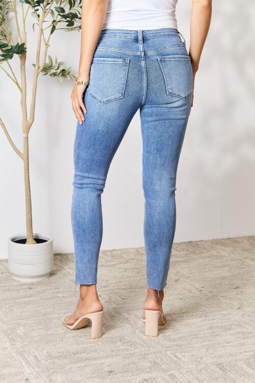 BAYEAS Raw Hem Skinny Jeans