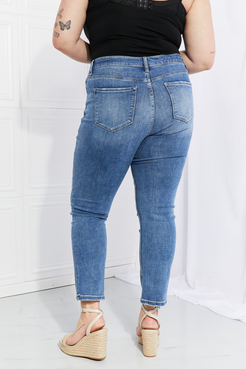 Lovervet Talk About It Full Size Cropped Jeans