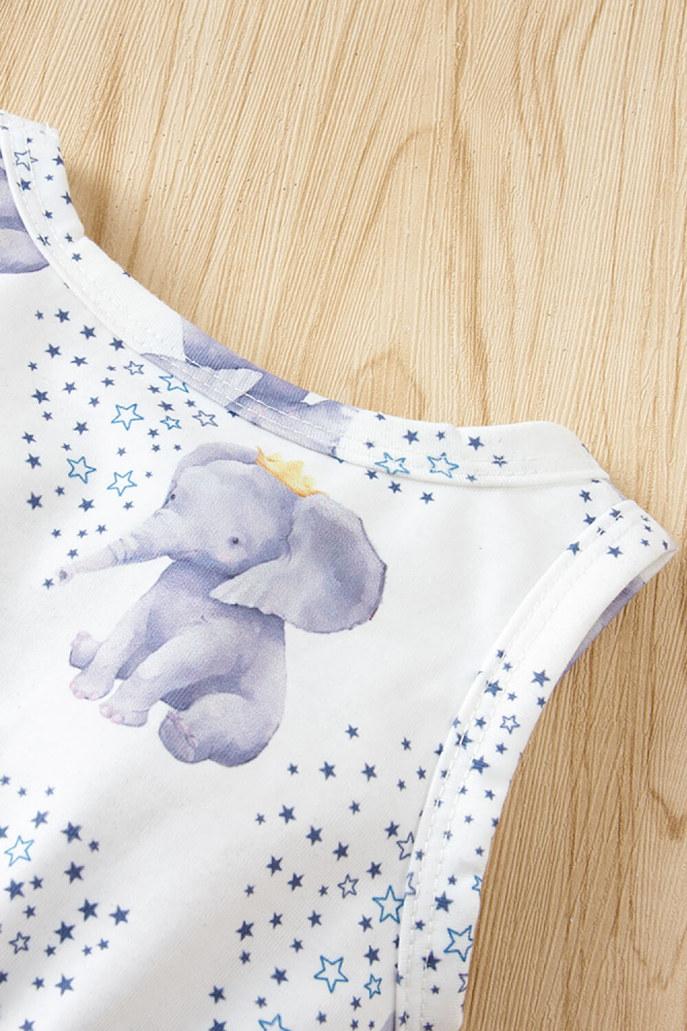 Baby Girl Elephant Print Bodysuit