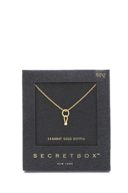 Secret Box Dainty Ring Charm Necklace