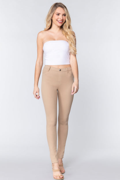 Knit Twill Jeggings- Multiple Colors