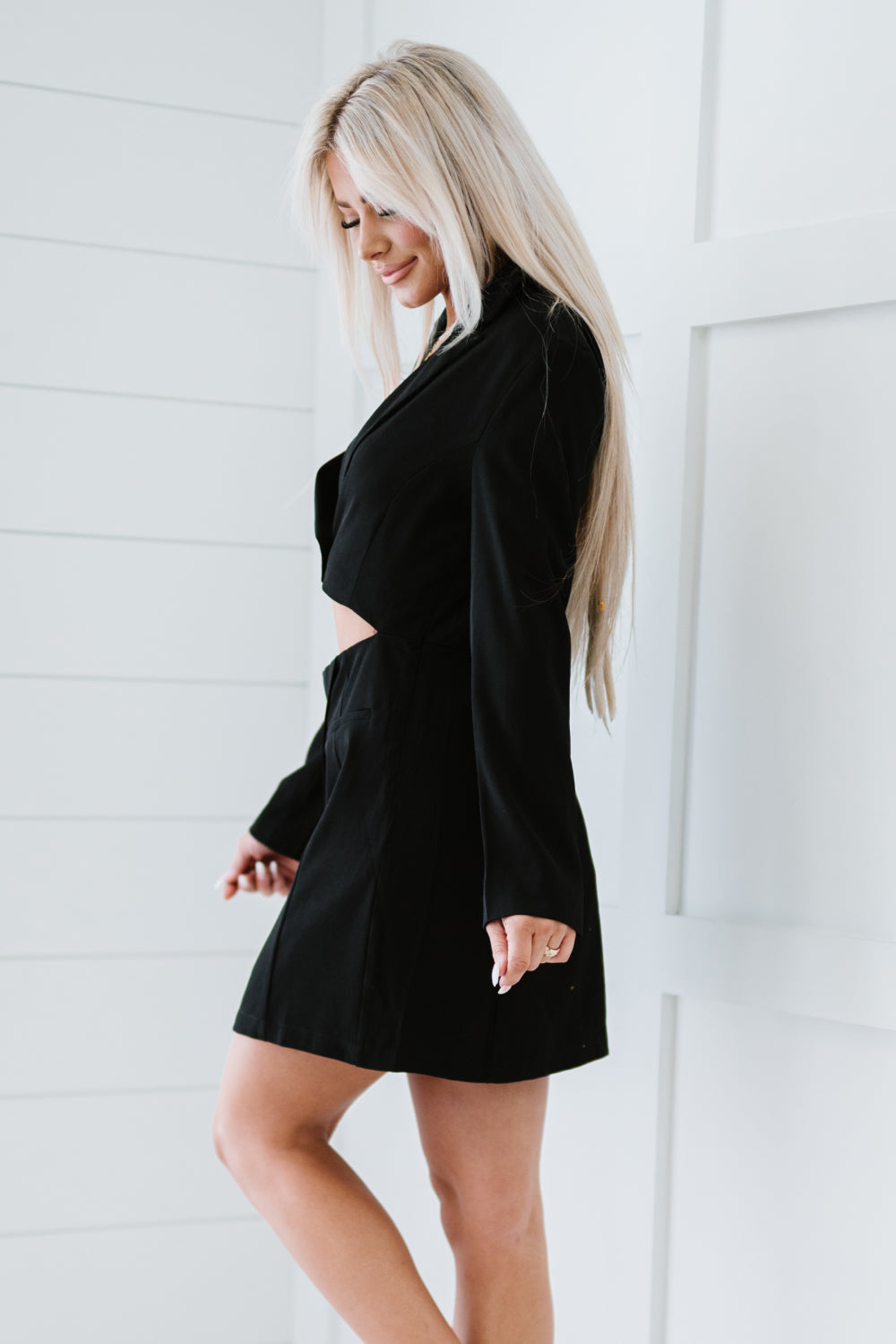Trend Notes Ready to Roll Cutout Blazer Dress